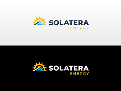Logo for home solar service graphic design illustration logo