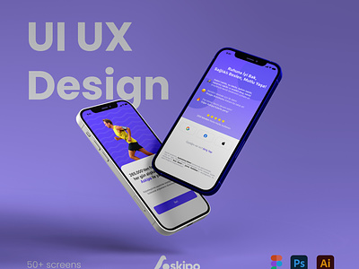 UX/UI for Wellness and Nutrition Counter Mobile App app branding design illustration ui ux