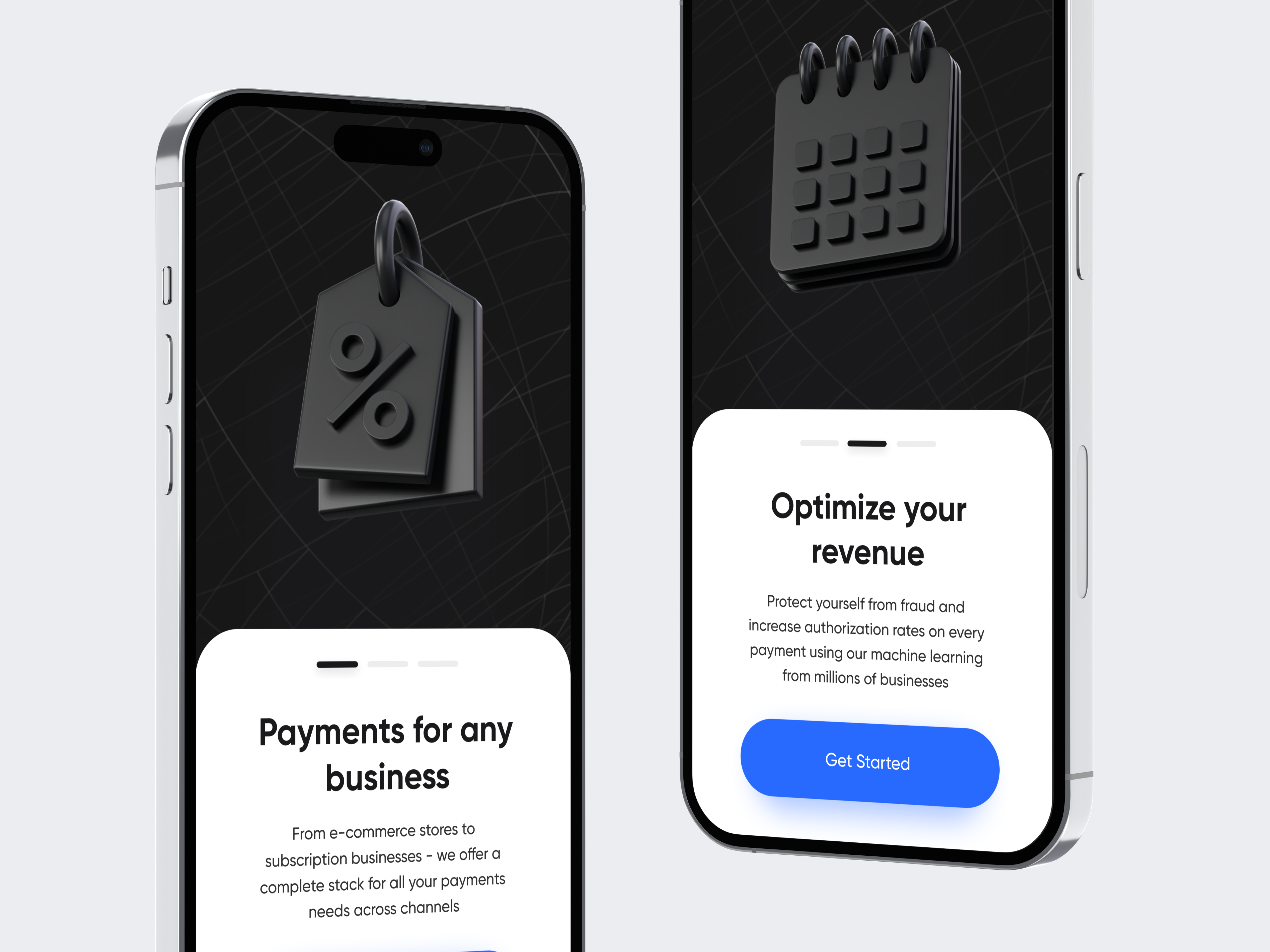 Onboarding screens for finance application 3d 3d icon app design blender clean design graphic design icon illustration ios ios app minimal mobile app onboarding onboarding screens ui ui design