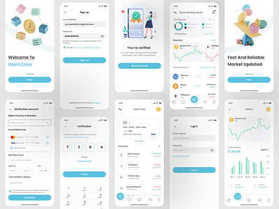 Finance Mobile App Design💰 banking app design finance finance app financial financial analysis investor mobile app design money transfer ui