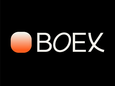 Boex app cursive energy friendly gradient icon italic platform solar sun symbol trade trading warm