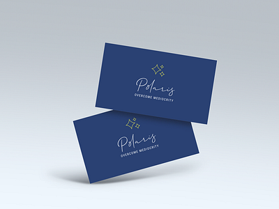 Polaris Logo Brand/ Business Card Mockup branding graphic design logo
