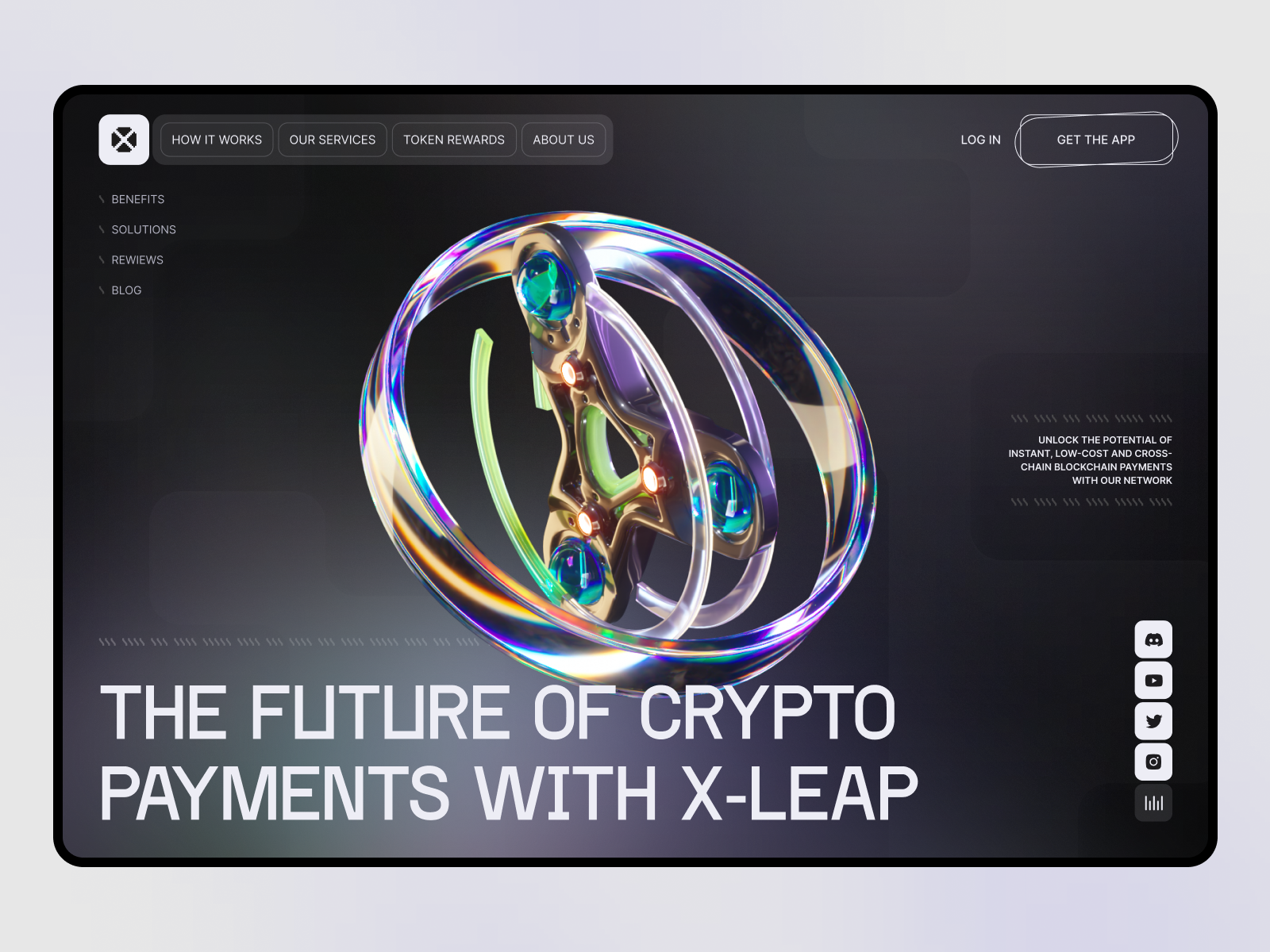 X-Leap - website for blockchain-based payment platform by Phenomenon Studio  on Dribbble