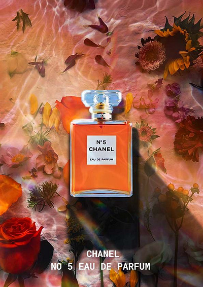 Product Poster - Chanel Perfume design graphic design