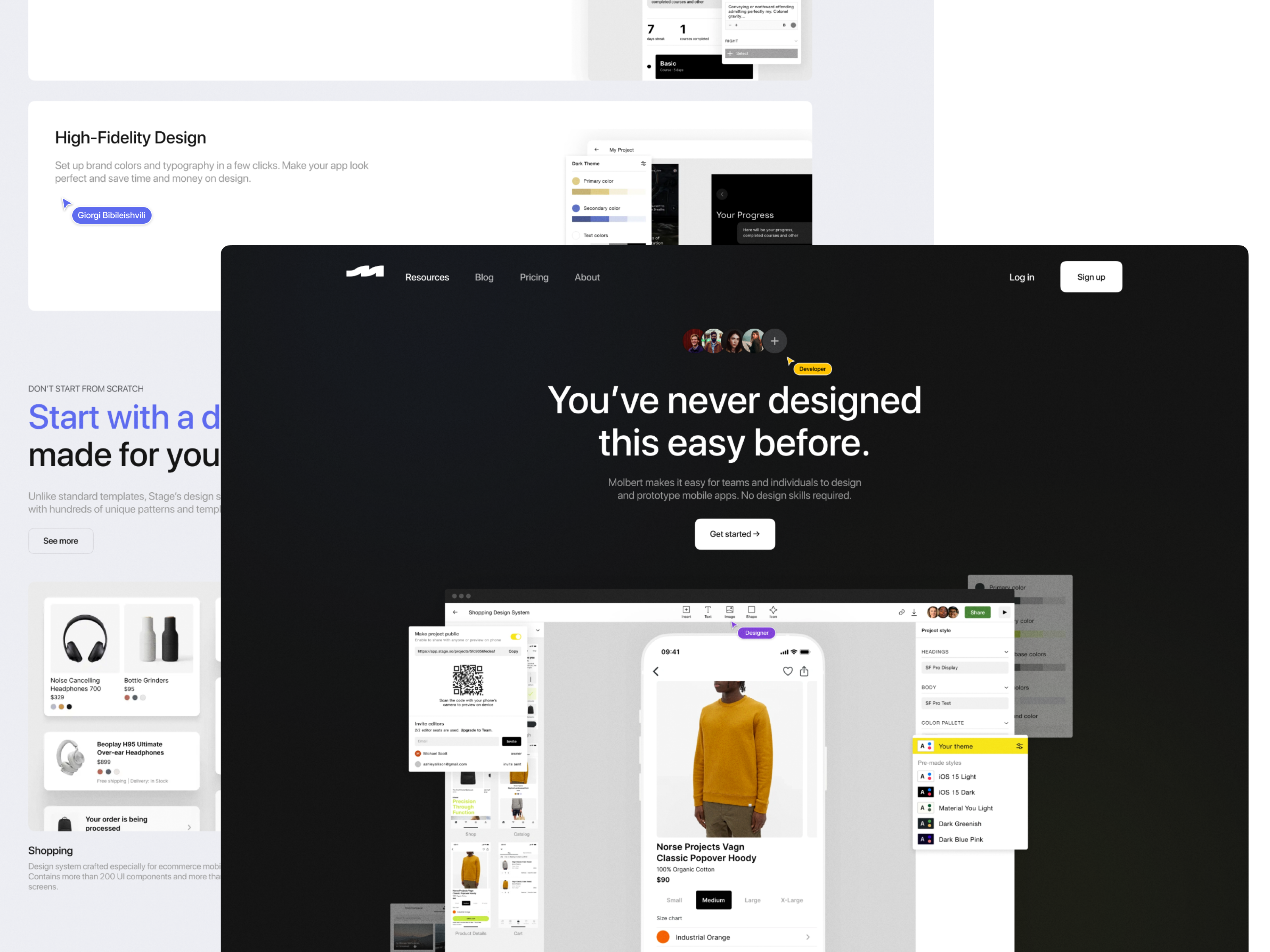 Molbert Landing Page Concept By Giorgi Bibileishvili On Dribbble