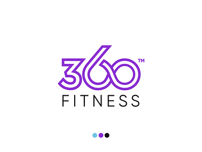 360 Fitness branding logo