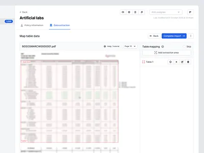 Bounding box design bounding box insurtech ocr saas tailwind tailwindcss ui