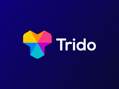 Trido-Logo design latest logo design logo logo art logo design logos modern logo new logo unique logo design