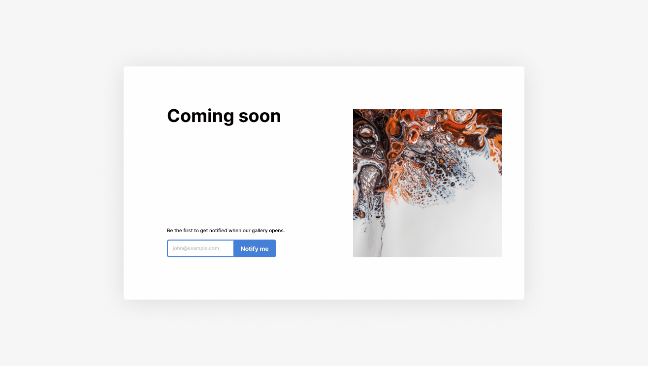 048 Coming Soon 048 48 adobe xd animation daily ui dailyui dailyui048 dailyui48 design figma flat design graphic design material design prototype smartanimate ui webdesign