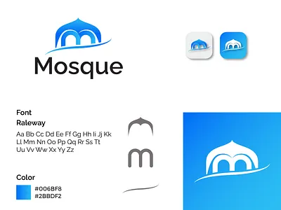 Mosque Logo brand identity brand logo branding creative logo graphic design islamic letter m logo logo design logo designer logos m letter logo masjid masjid logo minimal logo modern logo mosque mosque logo professional logo unique logo