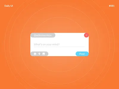 Status Update — Daily UI #081 challenge daily daily ui daily ui 081 dailyui dailyui 081 dailyui081 minimal status status update ui ux
