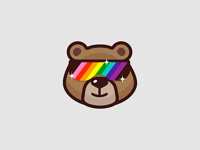 Pride of the Bear bear branding design lgbtq logo mascot pride vector
