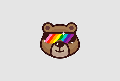 Pride of the Bear bear branding design lgbtq logo mascot pride vector