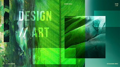 Green branding design graphic design typography