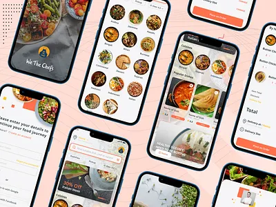 Food App UX UI Mobile App Design app branding clean design freebie graphic design illustration illustrator logo ui