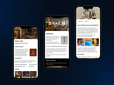 Brach - About/Company page about about us android app app design booking categories company exploration hotel ios real estate rental reservation service spa subpage team vacancy web