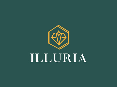 Illuria brand identity branding branding design crystal diamond diamond icon elegant female glowy icon jewelry logo logo design logo designer luxury luxury brand modern ring shiny shop