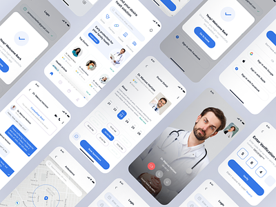 Telemedicine App Exploration app design doctor app doctor appointment app design medical ui medicele service telemedicine telemedicine app ui ux