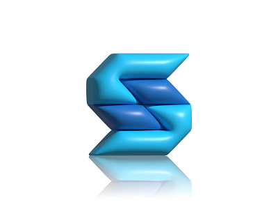 3d letter s brand branding design graphic design logo