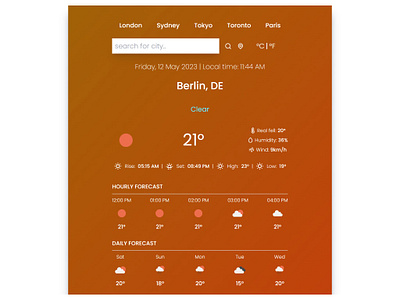 Weather App app design react js weather app react weather app responsive ui ux weather app weather website