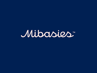 Mibasies brand branding custom flow lettering logo logodesign logomaker logos logotype luxury mibasies minimal modern premium script sophisticated type typography unique