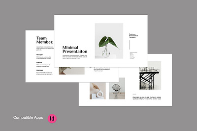 Minimal Presentation Template #1 app branding design graphic design illustration logo typography ui ux vector