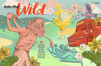 Golf Digest Illustration Series design digital illustration illustration