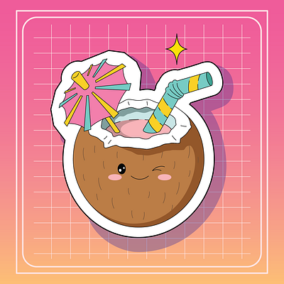 Coco coco graphic design illustration kawaii sticker