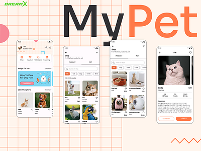 MyPet [Healthcare] animal clinic animal doctor animals app design dreamx healthcare healthcare app illustration medical app mobile mobile app mobile app design pets prototype ui ui design ux ux design vet app