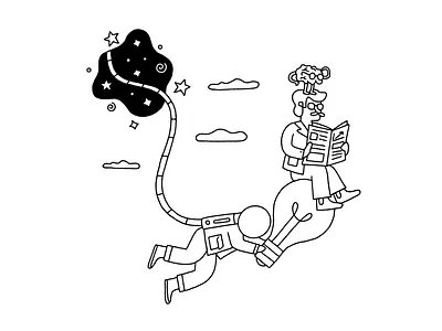 Ideas from anywhere artist design drawing fun illustration graphic design illustration illustrator magic simple drawing single line drawing whimsical illustration witty illustration