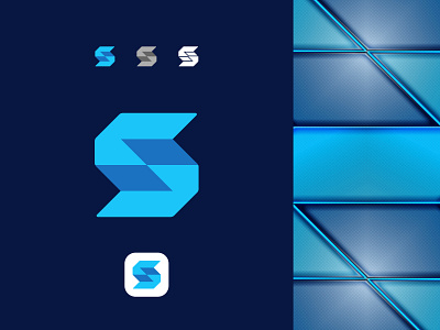 letter S brand branding design graphic design logo