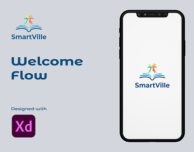 Welcome Flow for SmartVille school app app education app school smartville ui design welcome flow