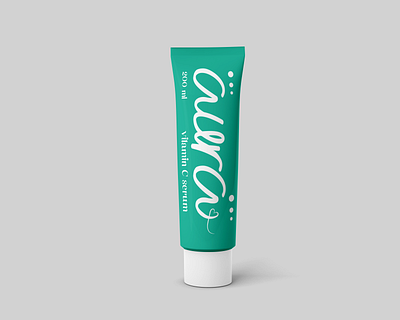 Aura serum package design beauty brand brand identity branding graphic design illustrator logo minimal minimalist modern and contemporary package design serum simple and elegant vector