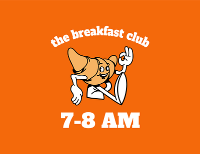 The Breakfast Club adobe branding breakfast croissant design graphic design illustration kitchen landingpage logo pastry ui ux vector