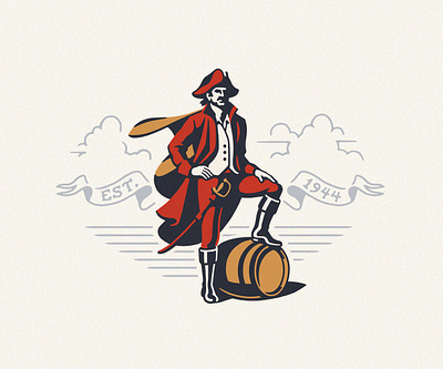 Unused Work branding captain illustration logo nautical sailor