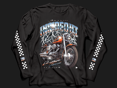 Bike Week Shirt chrome type harley motorcycles shiney texture tshirt typography vintage