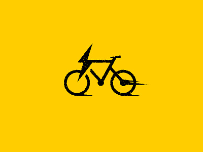 Speedy bicycle bike bolt cycle design graphic design icon illustration lightning speed texture vector