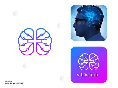 Artificial Logo, logo design, health care apps artificial intelligence artificial logo best logo brand identity branding creative graphic design logo logo concept logo design logo groom logo icon logo idea logo logo logo mark logo procesess logofolio modern unique logo