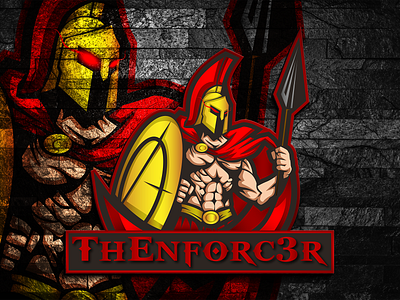 The Enforcer (Unique 3D Logo Mockup Design) 3d branding design graphic design illustration illustrator logo logo design vector