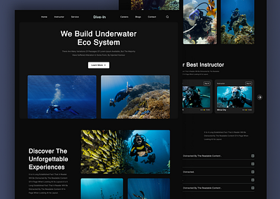 Scuba Diving Landing Page