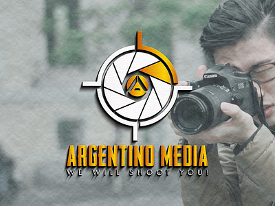 ARGENTINO MEDIA (Unique 3D Logo Mockup Design) branding design graphic design illustration illustrator logo logo design vector