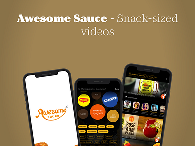 NotchUX > Awesome Sauce - Snack-sized videos app mobile ui mobile ux ux