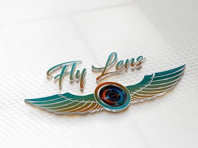 Fly Lens (Unique 3D Logo Mockup Design) branding design graphic design illustration illustrator logo logo design vector