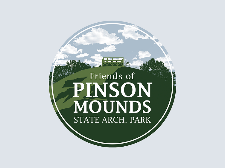 Friends of Pinson Mounds State Park Sticker by Gabby LeBeau on Dribbble