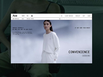 Interface design concept | Ukrainian brand Ace brand concept inerface ui ui ux ux web web design