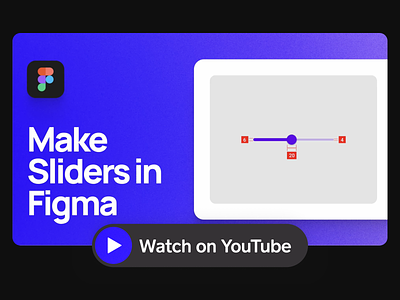 How to Design Slider Components | YouTube Tutorial app design app design tutorial clean digital figma figma designer figma tutorial flat material design minimal product design product design tutorial purple simple slider ui ui designer ux design youtube youtube tutorial