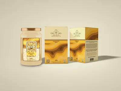 OPG Pčelarstvo Marinović Kremasti Med box packaging bee cream creamy design healthy honey jar label marketing mockup natural packaging product vector