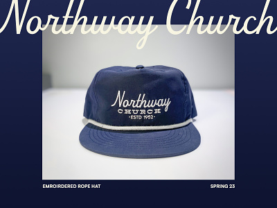 Northway Rope Hat apparel apparel design design hat design hats rope hat trucker hat typography vintage hat