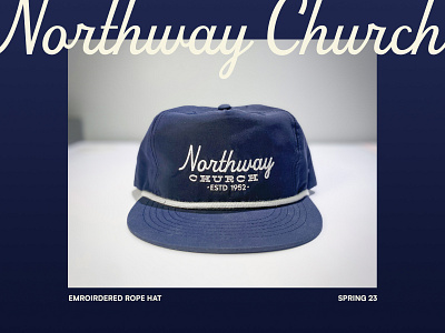 Northway Rope Hat apparel apparel design design hat design hats rope hat trucker hat typography vintage hat