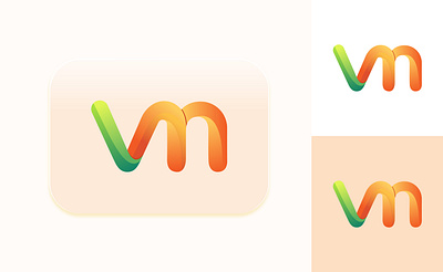 "unused logo" 3d art branding clean creative creative logo design illustration logo ui vm alphabet logo vm letter logo